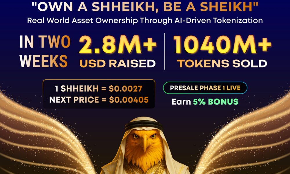 shheikh-token-soars-60%-in-two-weeks:-over-$28m-raised.-the-next-btc-or-sol-in-the-making?